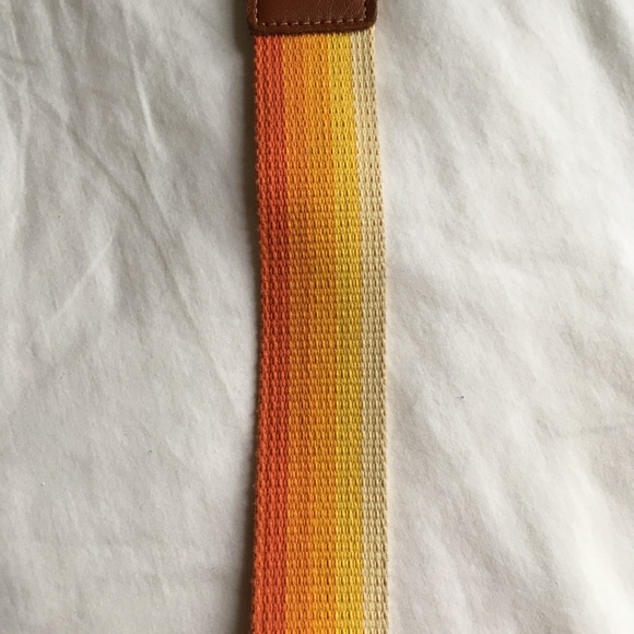 DSLR Camera Shoulder Strap Sunset Pattern Orange - Picture 7 of 8